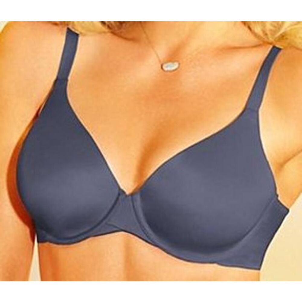 Lilyette Bra Everyday Back Smoothing T-shirt  Charcoal Gray 40DD 0426